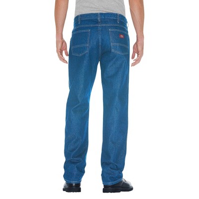 Dickies Men's Relaxed Straight Fit Denim 5-Pocket Jeans - Stone Washed 31x32, Grey Washed