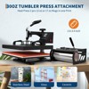Heat Press Machine 15x15 with Tumbler Attachment, 9 in 1 Combo Heat Press for T-Shirts and Tumblers - 3 of 4