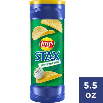 Lay's Stax Sour Cream & Onion Potato Chips - 5.5oz