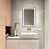 Hyatt 24" Aluminum LED Rectangle Mirror - LMR1000 - Silver/White - Safavieh - 4 of 4