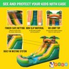 Pogo Bounce House Crossover Kids Inflatable Water Slide, Tropical with Blower, 12 ft - 4 of 4