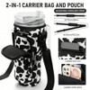 BABYYER Water Bottle Carrier Bag with Phone Pocket for Stanley 40oz Tumbler Neoprene Water Bottle Holder Pouch - 3 of 4