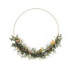 Transpac Artificial 22.05 in. Green Harvest Dried Citrus Hoop Wreath - 3 of 4