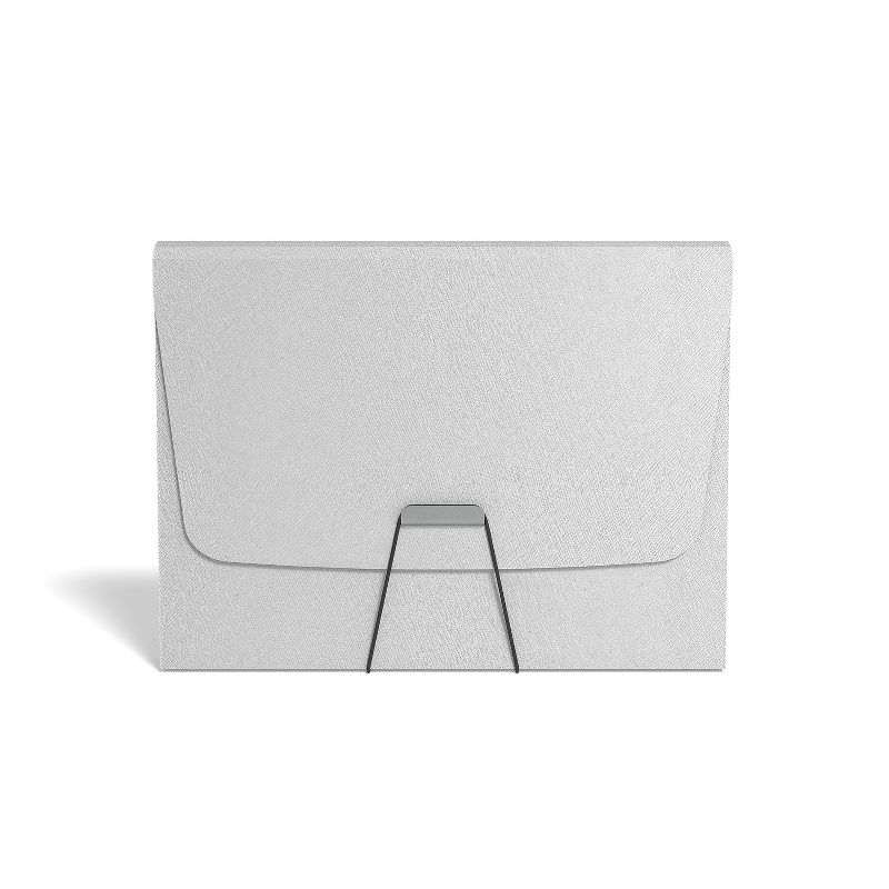 Staples Plastic 13 Pocket Reinforced Expanding Folder Letter Size White 2806370, 3 of 5