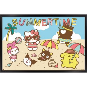 Trends International Hello Kitty and Friends: 22 Seize The Moment - Beach Framed Wall Poster Prints - 1 of 4