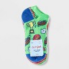 Boys' 7pk No Show Sports Socks - Cat & Jack™ Green - image 2 of 3