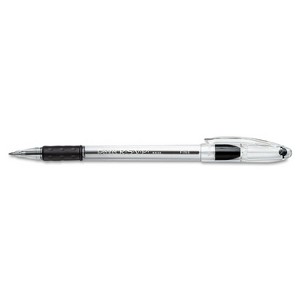 Pentel R.S.V.P. Stick Ballpoint Pen .7mm Trans Barrel Black Ink Dozen BK90A - 1 of 3