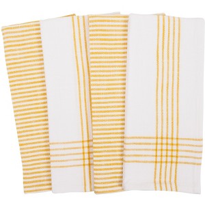 KAF Home Set of 4 Monaco Relaxed Casual Slubbed Kitchen Towel | 100% Cotton Farmhouse Dish Towel, 18 x 28 Inches | Set of 4 - 1 of 2
