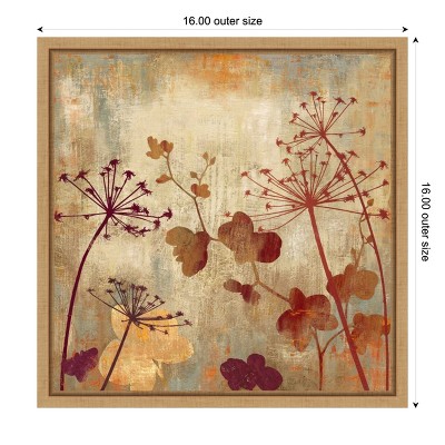 Wild Field I Autumn Botanic-Inspired Framed Canvas Art