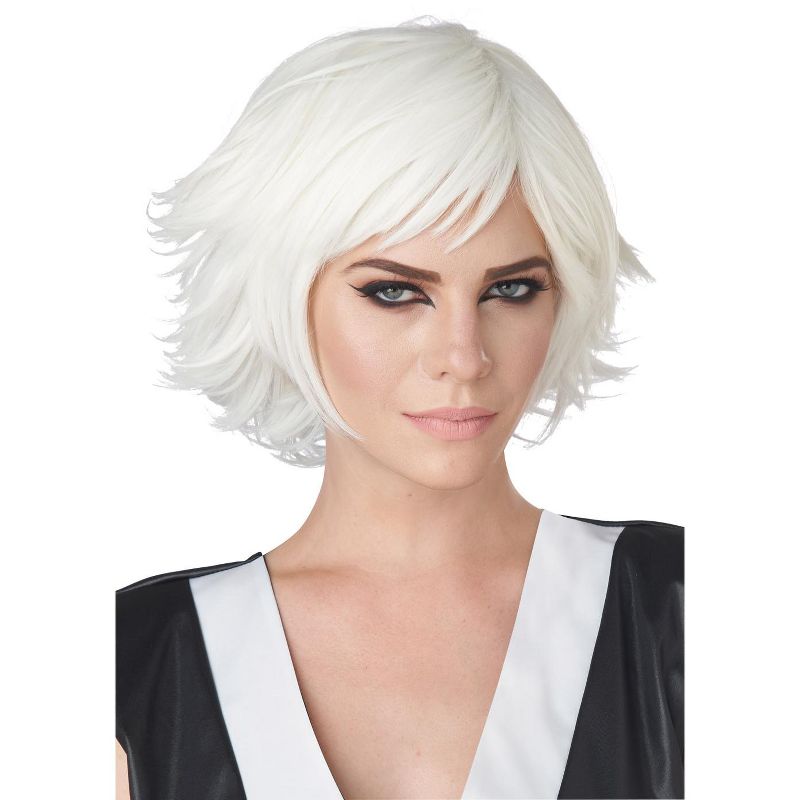 California Costumes Feathered Cosplay Adult Wig (White), 1 of 2