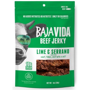 Baja Vida Lime and Serrano Beef Jerky - Case of 72/1 oz - 1 of 3
