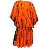 LA LEELA Women's Beachwear Swimsuit Coverups for Women Summer Swim Beach Dress Cover Ups for Women Bathing Suit Cover-up Shirt L-XL Orange,Tie Dye - 4 of 4
