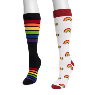 MUK LUKS Women's 2 Pack Novelty Socks