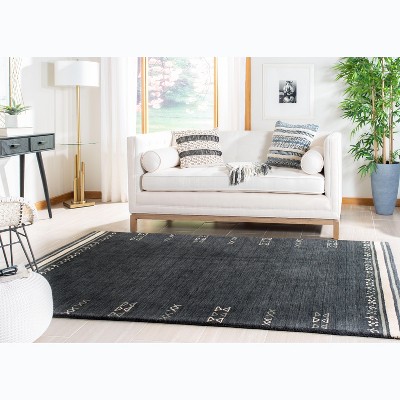 Gray Hand-Knotted Wool 8' x 10' Area Rug