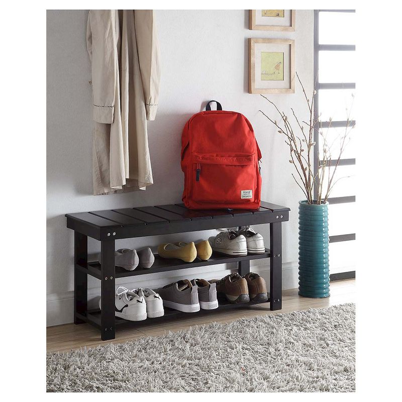 Oxford Utility Mudroom Bench with Shelves - Breighton Home, 4 of 13