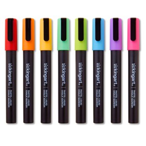 KINGART Liquid Chalk Markers, 8 Pastel Colors - 1 of 4