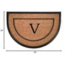 Calloway Mills 106572436V The General Monogram Doormat, 24" x 36", Letter V - 2 of 2