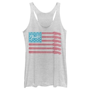 Women's Fender Guitar Flag Logo Racerback Tank Top - 1 of 4
