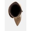Knocturn Croc Textured Over The Ankle Boots - 3 of 4