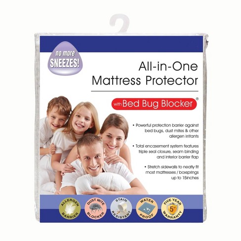 All In One Mattress Protector Cover With Zippered Bed Bug Blocker Fresh Ideas Target