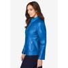 Jessica London Women's Plus Size Zip Front Leather Jacket - 4 of 4