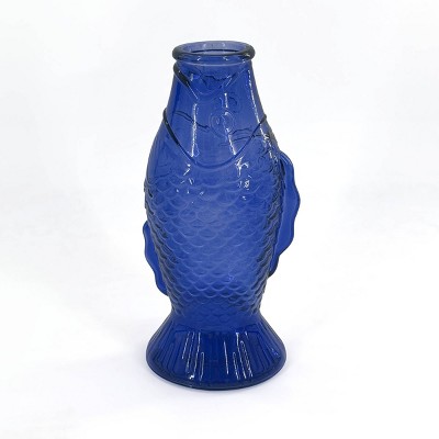 Novelty Glass Vase Blue - Bullseye's Playground™