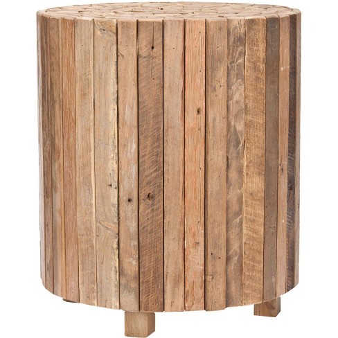 Richmond Round End Table - Medium Oak - Safavieh. : Target