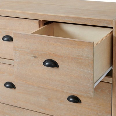 Arden Light Driftwood Pine Wood 5-Piece Bedroom Set