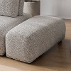 HOMES: Inside + Out Povoa Modern Modular Trapezoidal Ottoman Light Gray Boucle - image 2 of 4