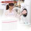 Unique Bargains Mesh Zipper Delicate Travel Laundry Bags 5 Pcs - 4 of 4
