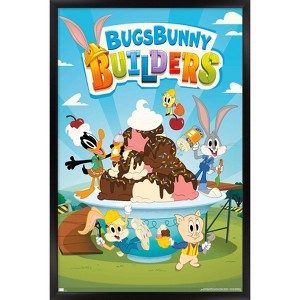 Trends International Bugs Bunny Builders - Key Art Framed Wall Poster Prints - 1 of 4
