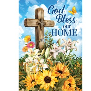 Briarwood Lane Summer House Flag 40x28 For Outdoor God Bless Our Home For Summer House Flag - 1 of 4