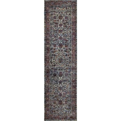 Oriental Weavers Andorra 6846B Blue/ Purple Indoor Area Rug - 2'6" x 12'