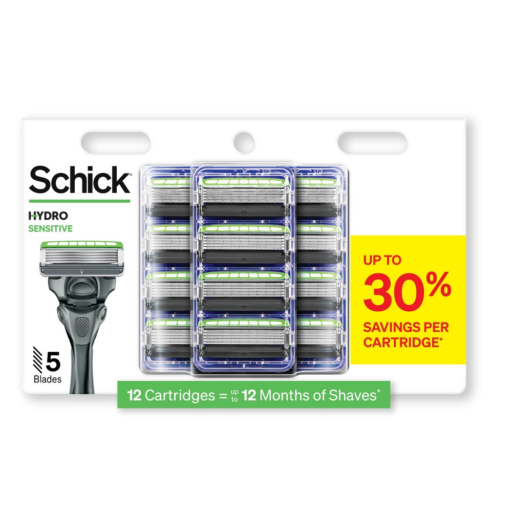 Photos - Razor / Razor Blade Schick Hydro Sensitive Men's Razor Refills - 12ct