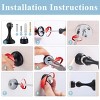 Attop Magnetic Door Stop 1-Pack Stainless Steel Home Door Stoppers (Black) - 3 of 4
