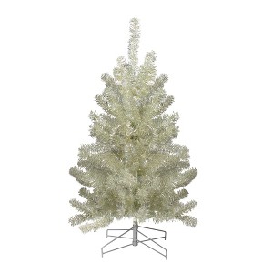 Northlight 3' Metallic Platinum Artificial Tinsel Christmas Tree - Unlit - 1 of 4