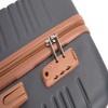 NAYSAYE Bag and Luggage Set 5 Piece Hard Case Spinner Wheels with TSA Lock and Storage Bags for Travel and Business, Gray, 19.5"*12"*30.5" - 3 of 4