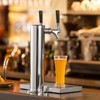 VEVOR Kegerator Tower Kit, Dual Taps Beer Conversion Kit, Stainless Steel Keg Beer Tower Dispenser with Dual Gauge CGA320 Regulator - 2 of 4