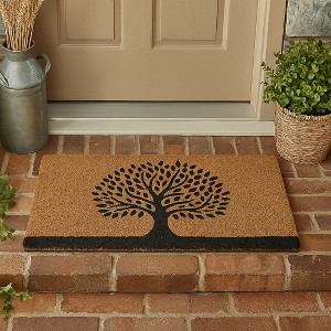 Evideco French Home Goods Sheltered Coir Doormat 30x18 Inch - 1 of 4