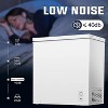 ZAFRO 7.0 Cu. ft Chest Freezer 6.8℉to -4℉ Free Standing Top open Door Compact Freezer with Adjustable Temperature Defrost Water Drain/Power Saving - 3 of 4