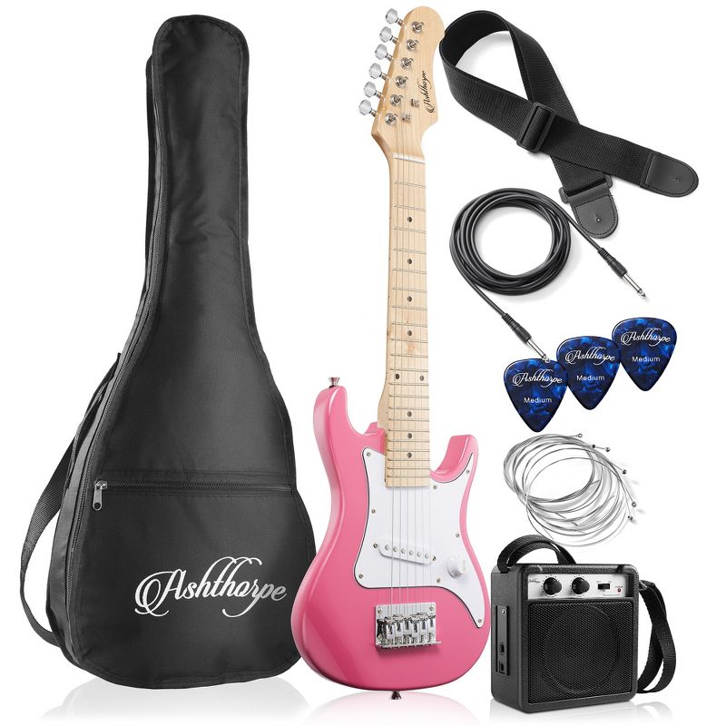 Ashthorpe 30-Inch Beginner Electric Guitar with Amplifier, Kids Basic Starter Kit with Gig Bag and Accessories, 1 of 8