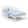 PAGED Toddler Bed Wooden Baby Bed Frame with 4 Side Guardrails and Slatted Deisgn for Bedroom - 3 of 4