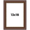 PosterPalooza | Traditional Brown Picture Frame - UV Acrylic, Foam Board Backing, Hanging Hardware - 2 of 4