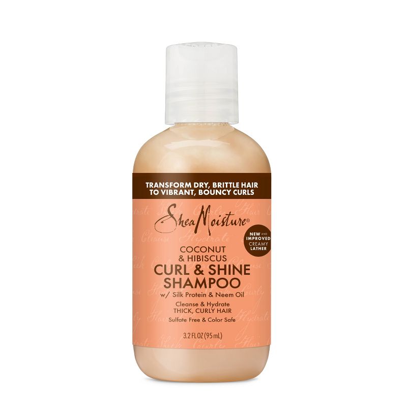 SheaMoisture Coconut & Hibiscus Curl & Shine Shampoo For Thick Curly Hair, 3 of 16