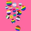 Adult Design By Humans Rainbow LBGTQIA+ Pride Badges By Roadhouse Racerback Tank Top - 2 of 2
