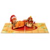Paper Love 3D Christmas Dog Pop Up Card, 100% Recycled and Eco-Friendly, 8" x 6" Cover - With Envelope and Note Tag - 4 of 4