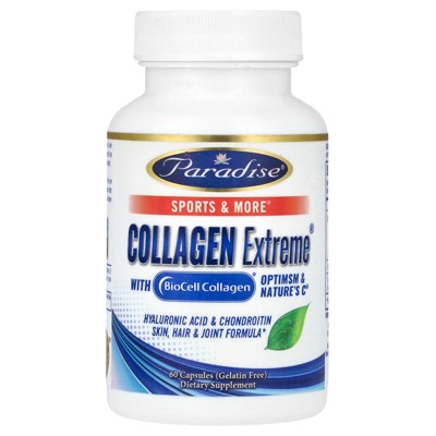 Paradise Herbs Collagen Extreme® with BioCell Collagen, OptiMSM & Nature's C®, 60 Capsules