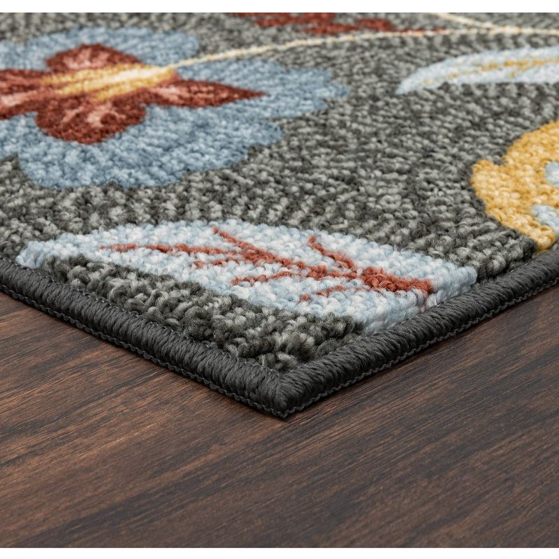 Maples Garden Floral Accent Rug Gray, 2 of 4
