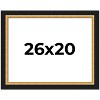 PosterPalooza | Embellished Brown Picture Frame - UV Acrylic, Backing Board, Hanging Hardware Included - 2 of 4