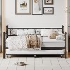 Heavy-Duty Twin Size Metal Daybed Frame with Sturdy Slats, Space-Saving Sofa Bed for Living Room, Bedroom, and Guest Room - 3 of 4